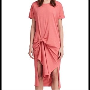 All Saints Trivia Ida Knot midi dress